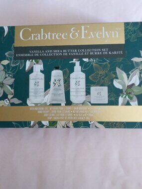 Crabtree & Evelyn Vanilla & Shea Butter Collection Set BRAND NEW.